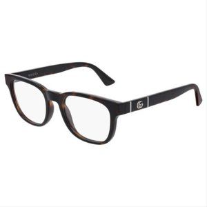 Gucci Rectangular Women's EyeGlasses Havana Frame GG0764O 002